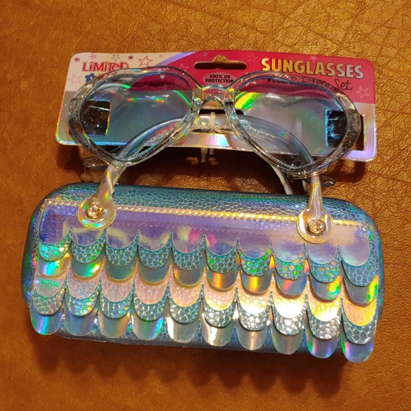 Limited Too Other - NWT Limited Too mermaid glasses and matching case.